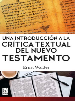 cover image of Una introducción a la crítica textual del Nuevo Testamento